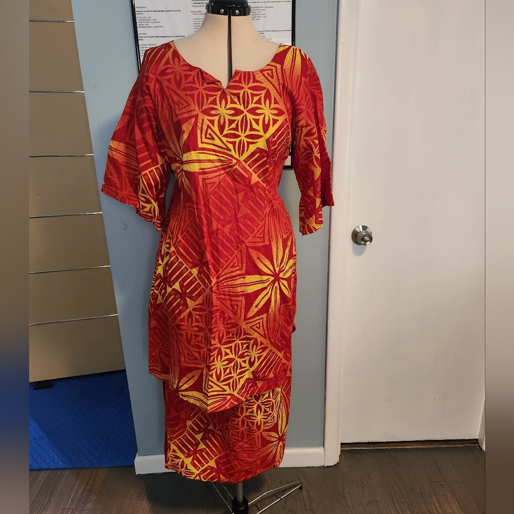 Red &Yellow Dress